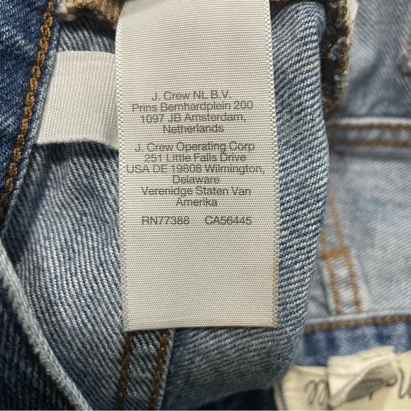 Madewell Low-Slung Straight Leg Jeans Size 28 Button Fly 100% Cotton - Picture 13 of 15